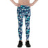 Mens Leggings - Blue Geometric Triangles Leggings