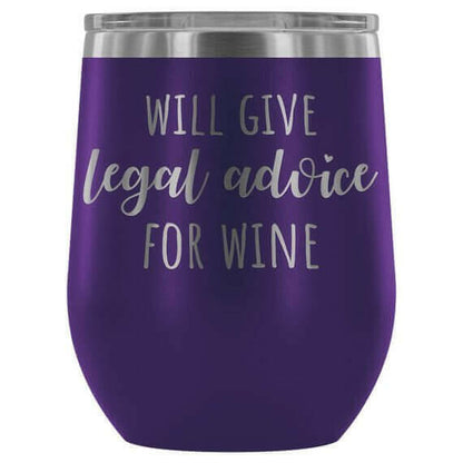 Lawyer Tumbler Will Give Legal Advice For Wine.