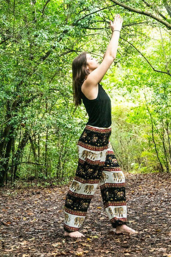 Black ELEPHANT Pants Women Harem Pants Boho Pants.