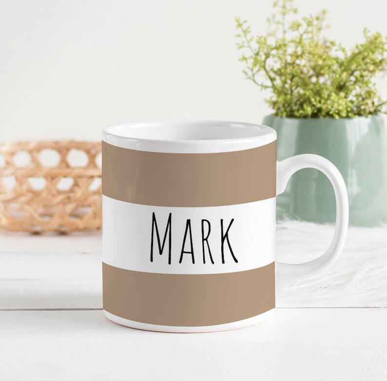 Personalised name mug / Christmas gift for him or her / Corporate gift.