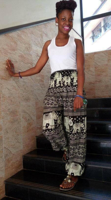 Black &amp; White Animal Capris and pants / African Trouser