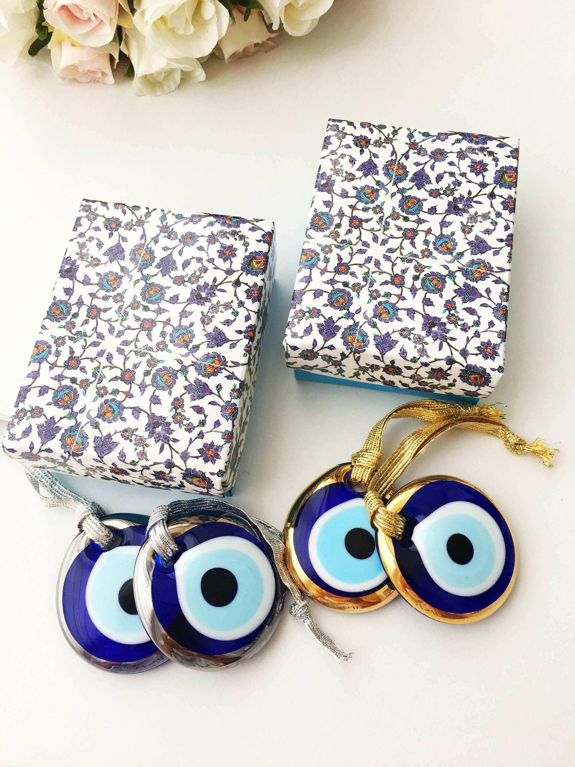 Christmas gift ideas, blue evil eye charm, christmas gifts, wedding.