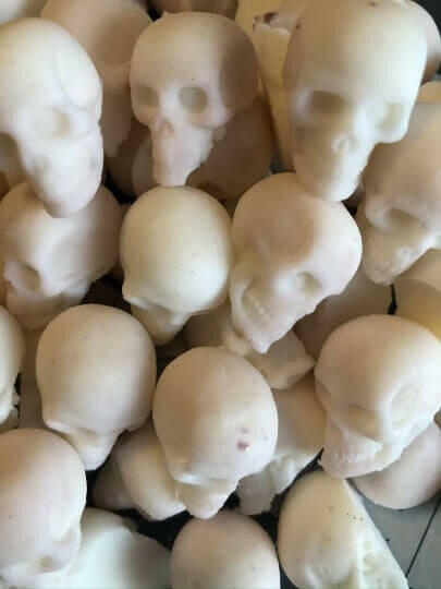 Palo Santo mini skull wax melts witch pagan wicca tart.