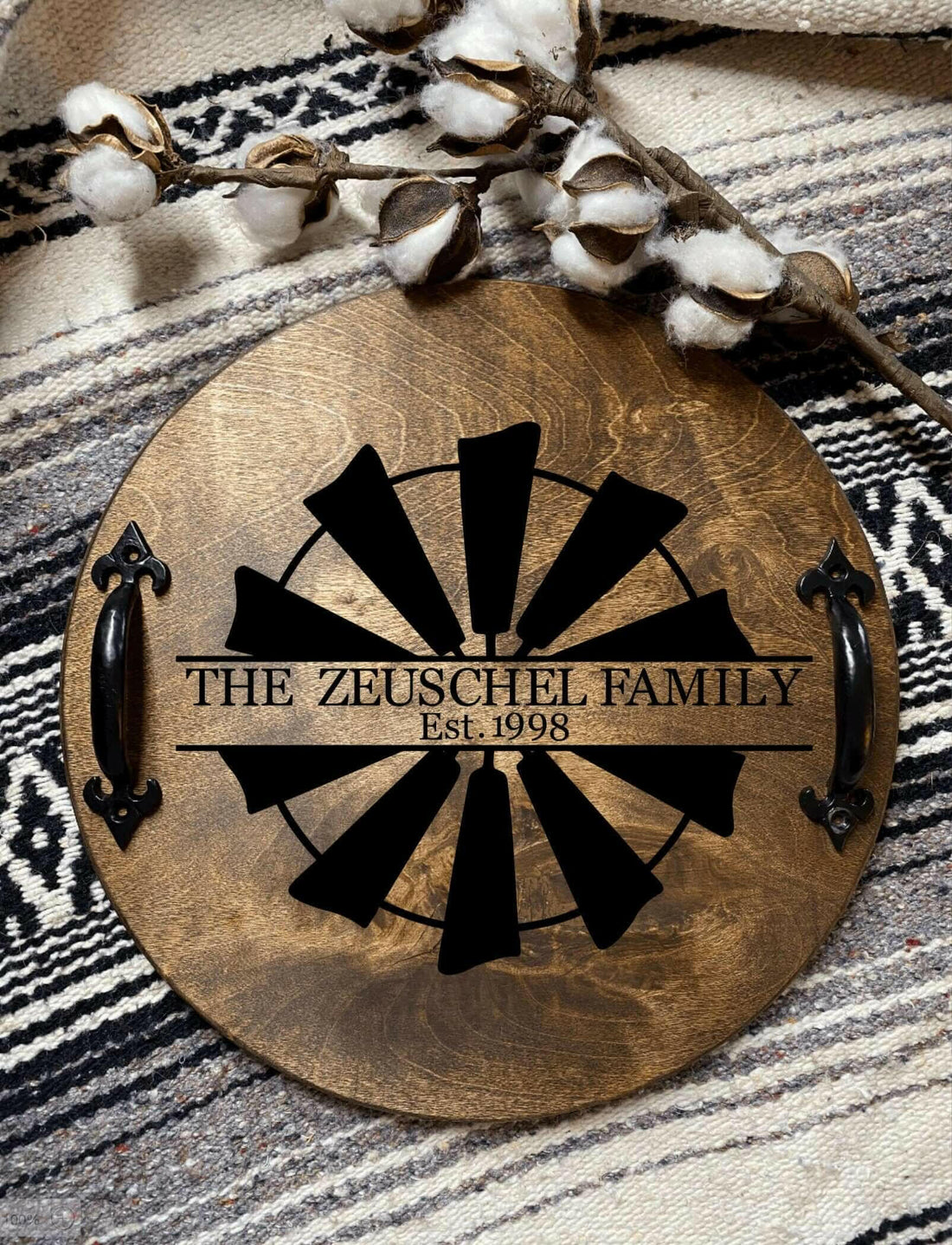 Personalized Windmill Serving Tray