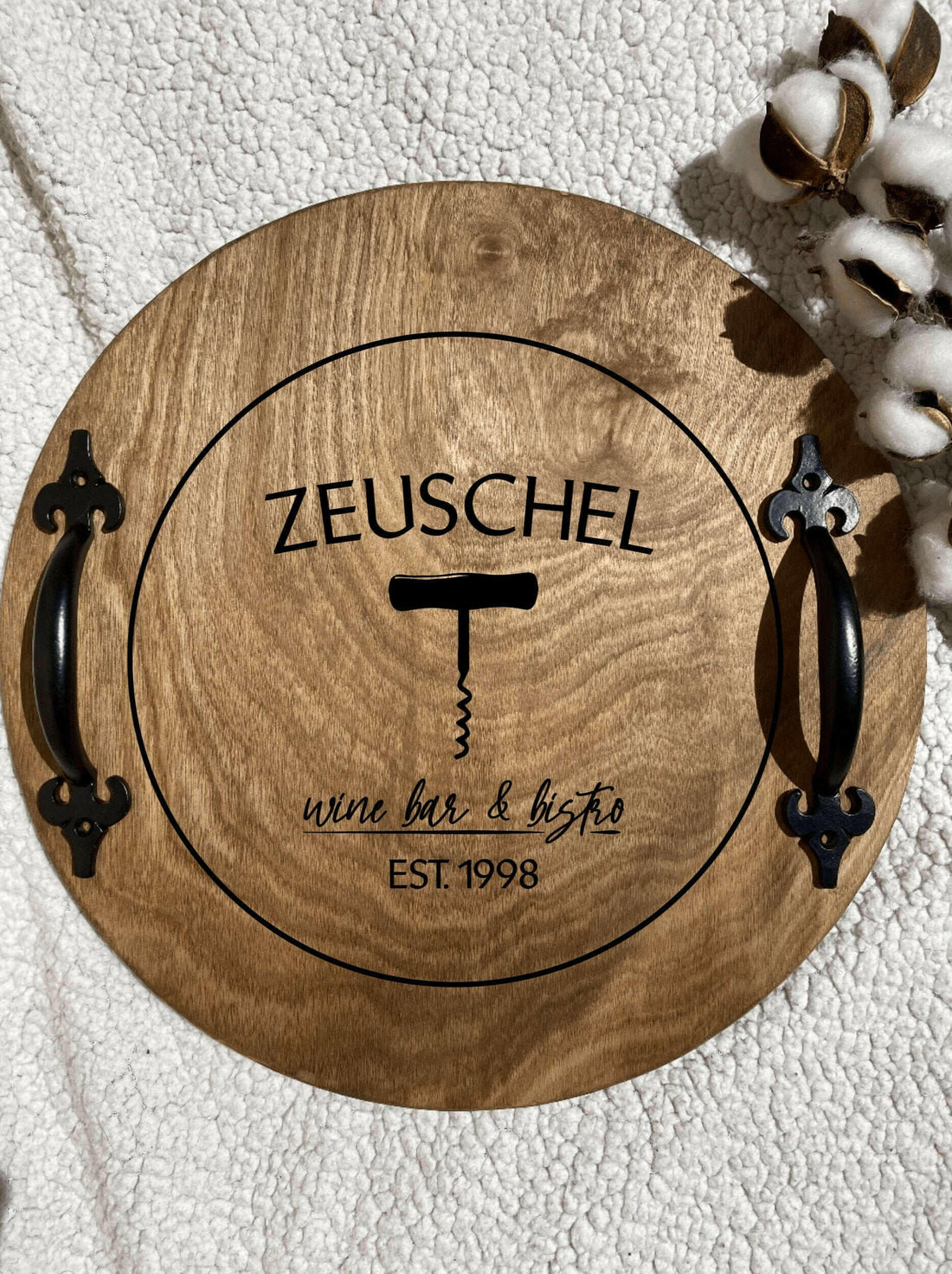 Personalized Wine Bar Serving Tray