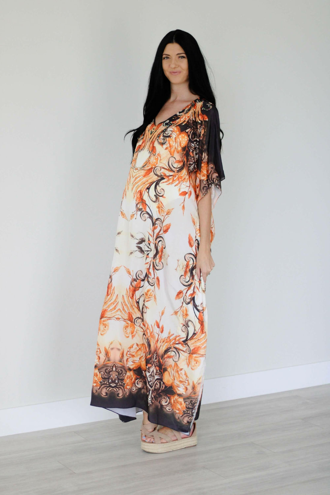 Tribal Kaftan Dress, Plus Size Kaftan For Women, Maternity Lounge