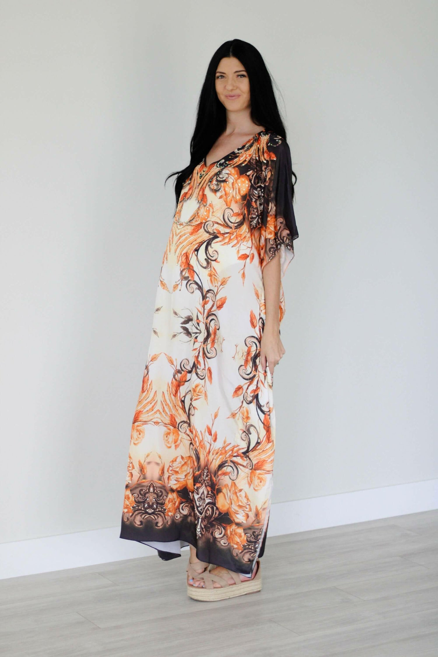 Tribal Kaftan Dress, Plus Size Kaftan For Women, Maternity Lounge