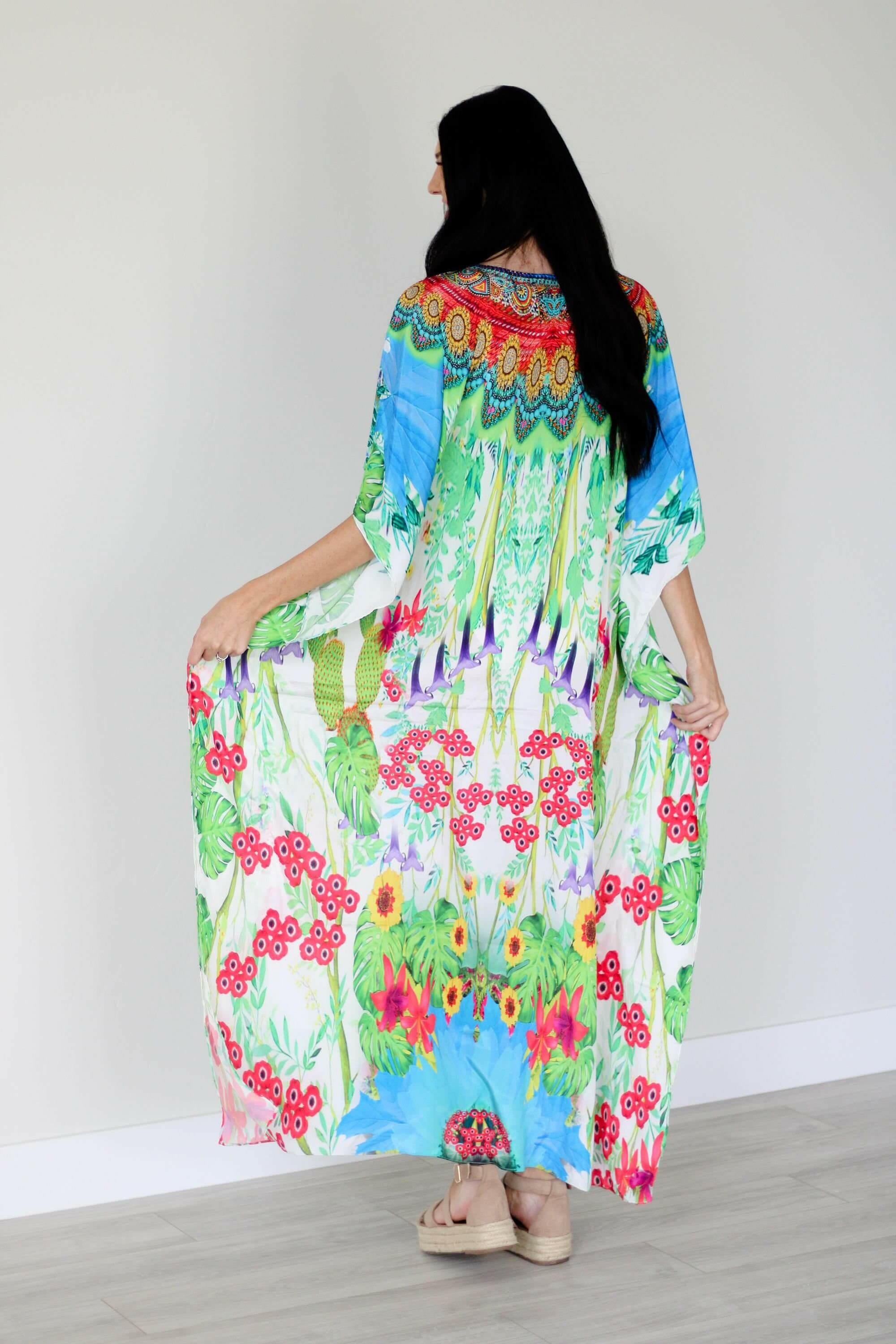 Resort Kaftan Dress, Summer Maxi Dress, Caftan For Women, African.