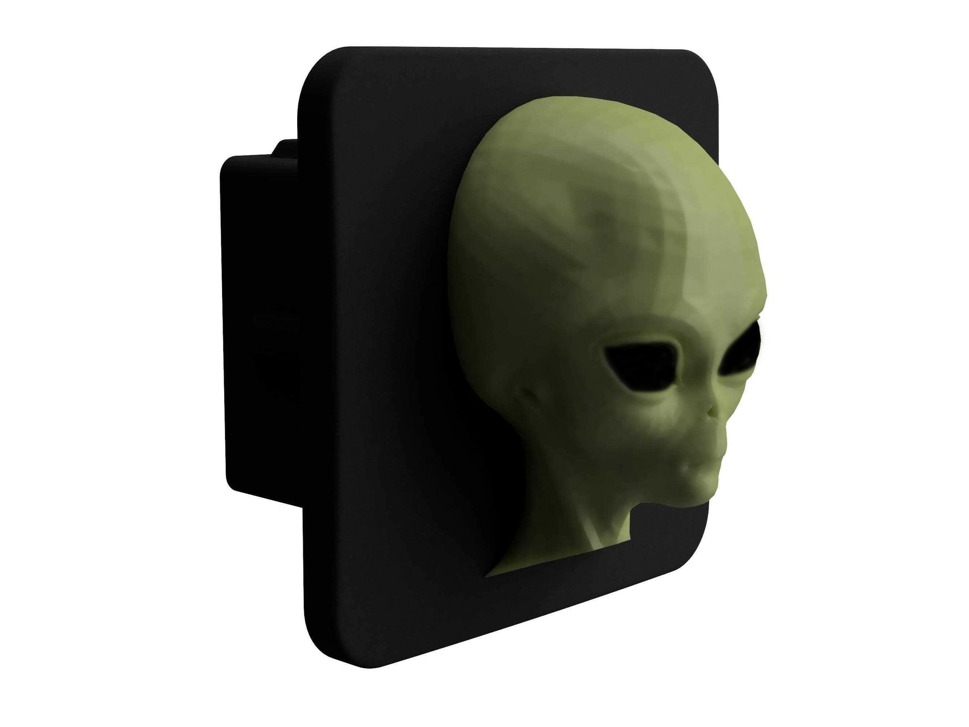 3D Alien UFO Rubber Tow Hitch Plug For 2 inch Receivers.