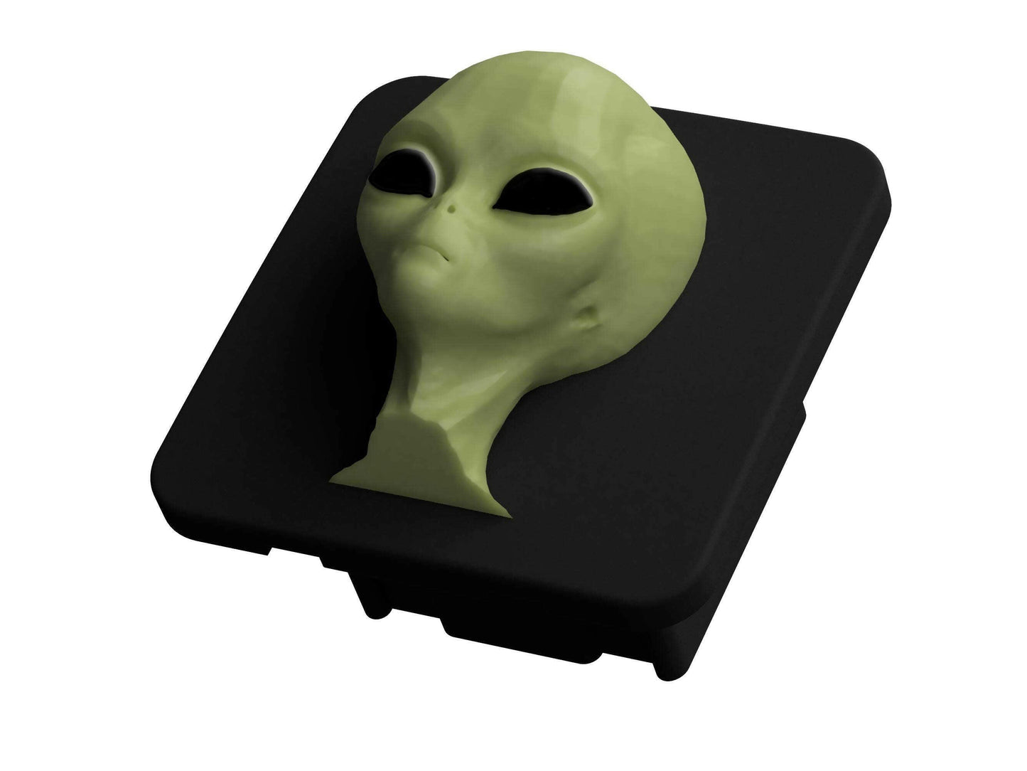 3D Alien UFO Rubber Tow Hitch Plug For 2 inch Receivers.