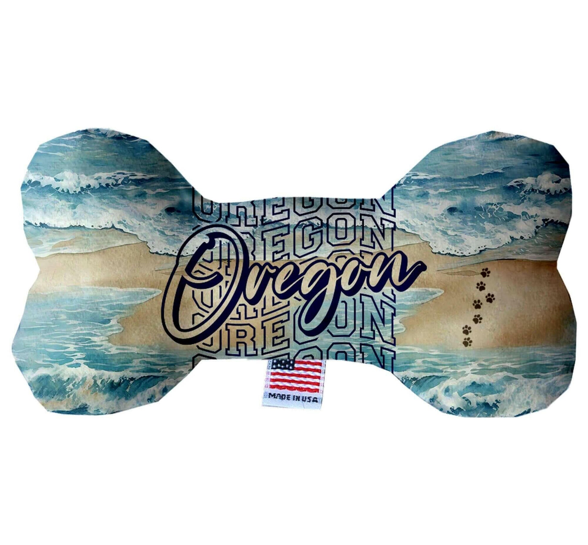 Pet & Dog Plush Bone Toys, "Oregon Coast" (Set 2 of 2 Oregon State Toy.