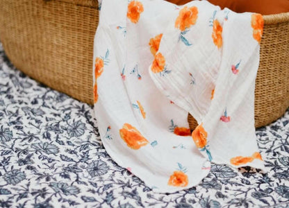 ORGANIC SWADDLE - MARIGOLD.