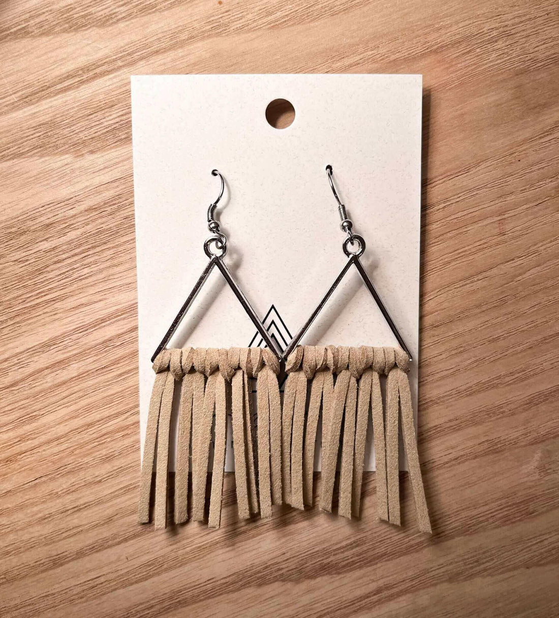 Faux Leather Triangles