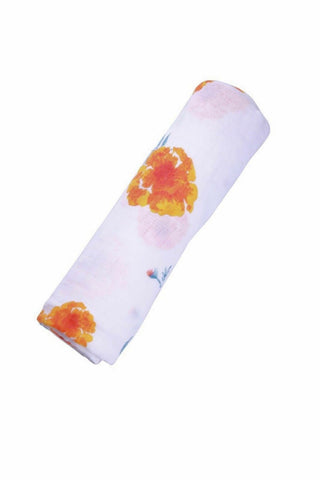 ORGANIC SWADDLE - MARIGOLD.