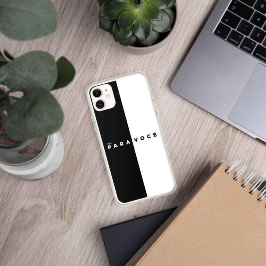 2882Tech™ Black + White Para Você BPA Free iPhone Case.