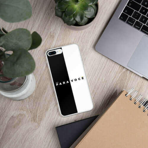 2882Tech™ Black + White Para Você BPA Free iPhone Case.