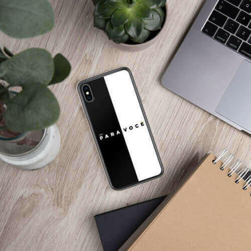 2882Tech™ Black + White Para Você BPA Free iPhone Case.