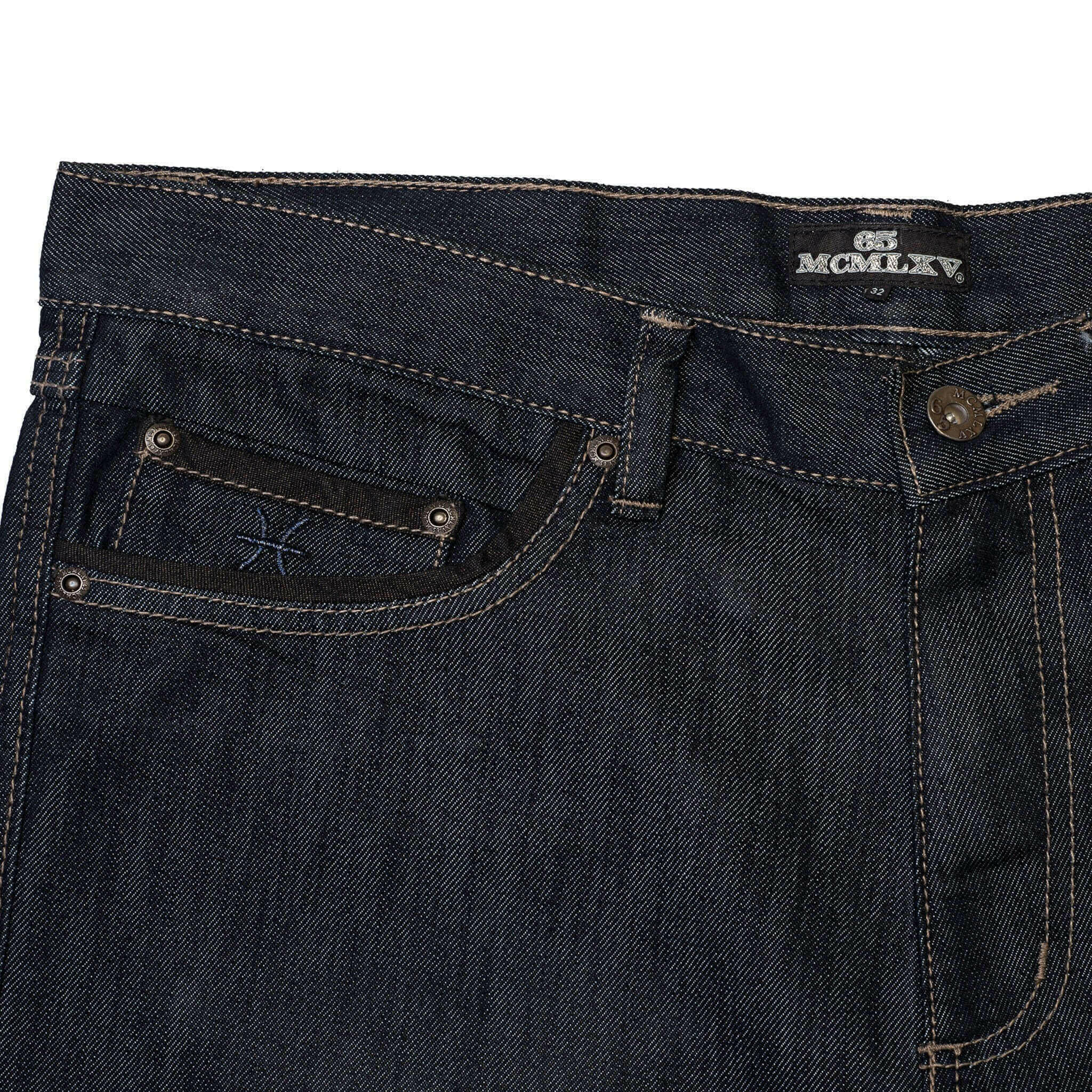 65 MCMLXV Men's Premium Denim Dark Wash Jean.