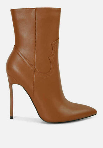 jenner high heel cowboy ankle boots.