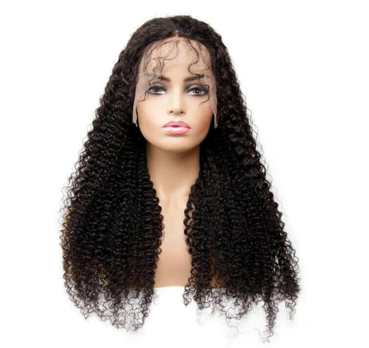 13x1x4 Kinky Curly 13x1x6 T part Lace Transparent Human Hair Wigs 180%.