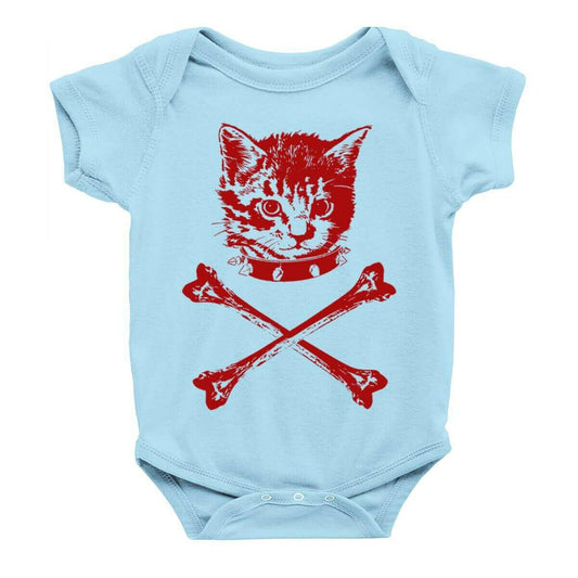 Kitten Crossbones Onesie.