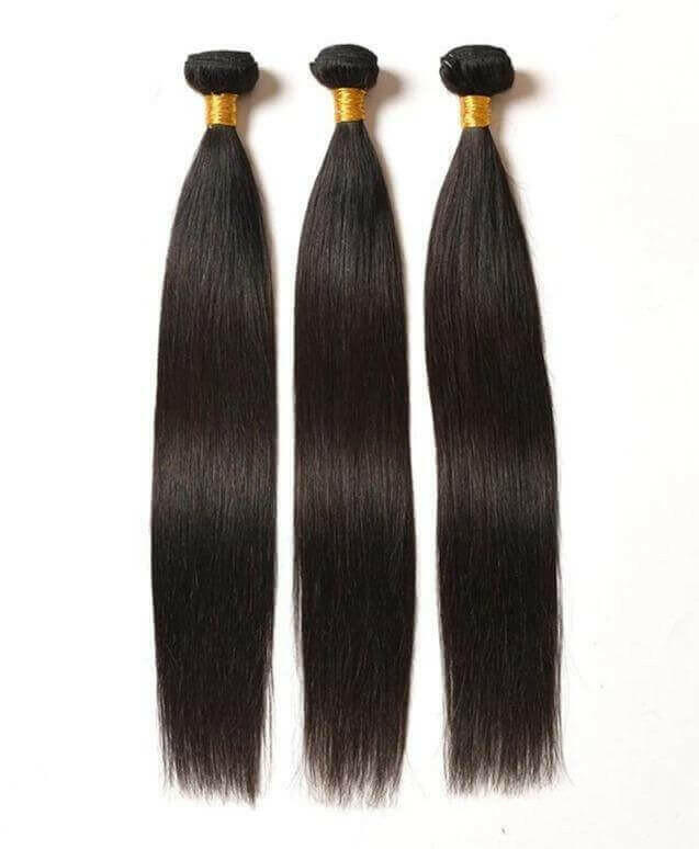 BeuMax 10A Grade 3/4 Straight Hair bundles with 13x4 Frontal.