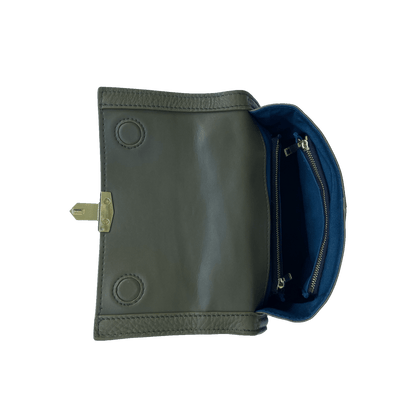 Leather Backpack for Women Convertible Crossbody Bag Olive Green Purse