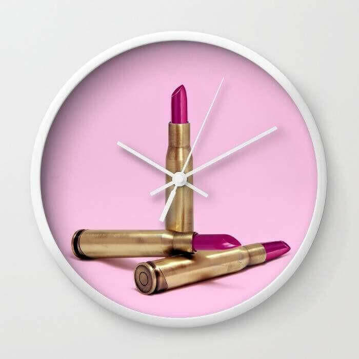 LIPSTICK BULLET Wall clock.