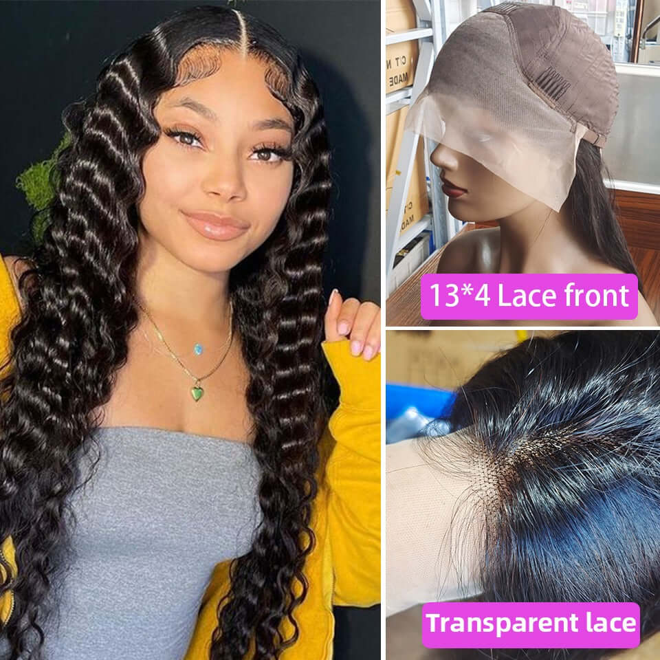 13x4 HD Transparent Lace Frontal Loose Deep Wave Wig
