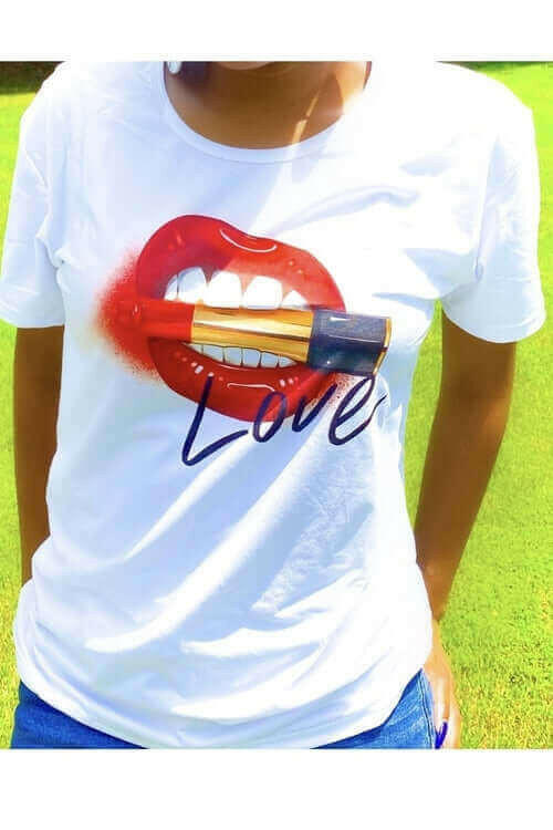 Apparel - Love, Muahhhh Hoops T-Shirt.