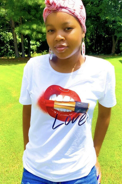 Apparel - Love, Muahhhh Hoops T-Shirt.