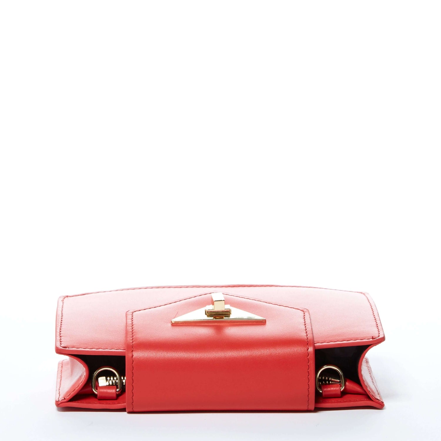Mini Crossbody Bag Small Leather Red Purse Wristlet Women&