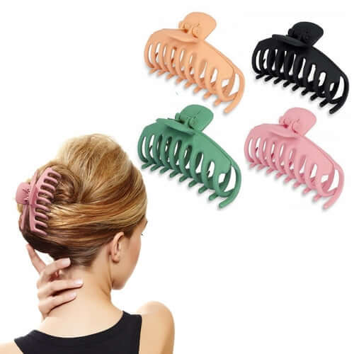 Non-Slip Large Claw Hair Clips for Women - 4 Pack