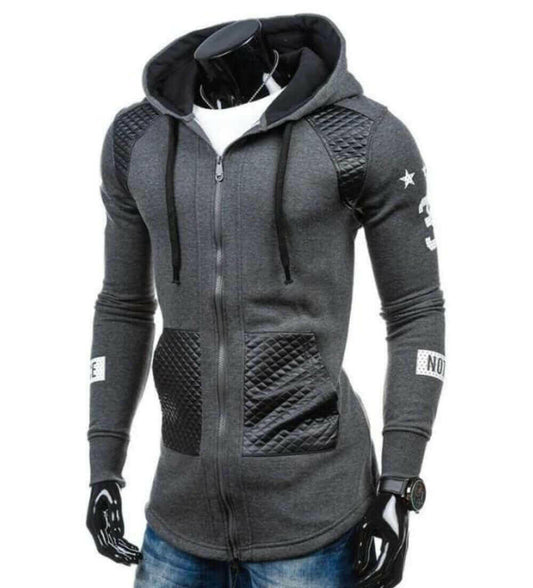 Mens Street Style Biker Hoodie.