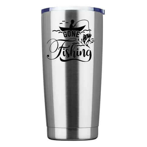 Gone Fishing 20oz Insulated Vacuum Sealed Tumbler