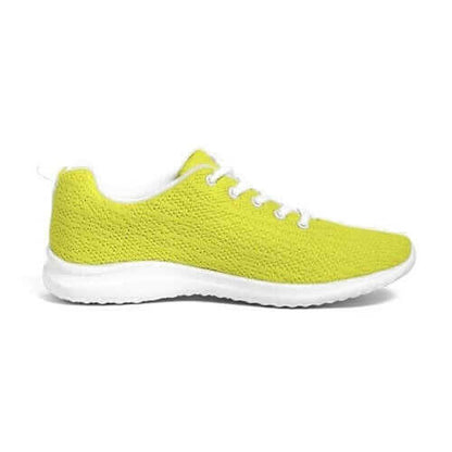 Mens Sneakers, Yellow Low Top Canvas Running Sports Shoes - O7o475