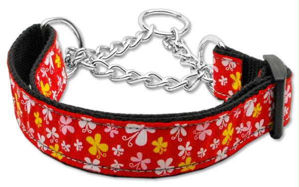 Mirage Pet Products 125-005M LGRD Butterfly Nylon Ribbon Collar Martin