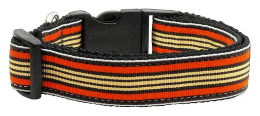 Mirage Pet Products 125-007 LGOR Preppy Stripes Nylon Ribbon Collars O.