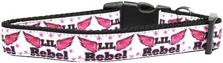 Mirage Pet Products 125-201 LG Lil Rebel Nylon Dog Collar Large.