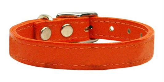 Mirage Pet Products 83-25 20 Or Plain Leather Collars Orange 20.