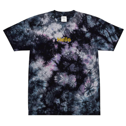 Oversized tie-dye t-shirt.