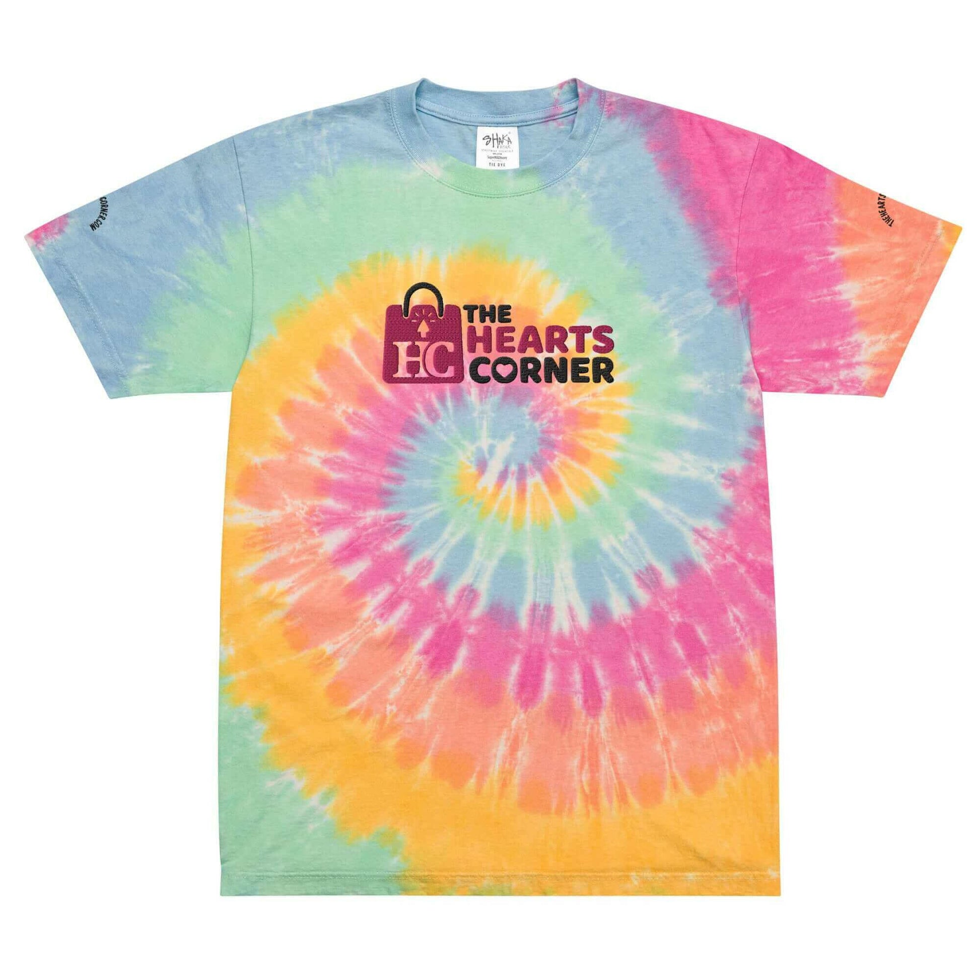 Oversized tie-dye t-shirt.