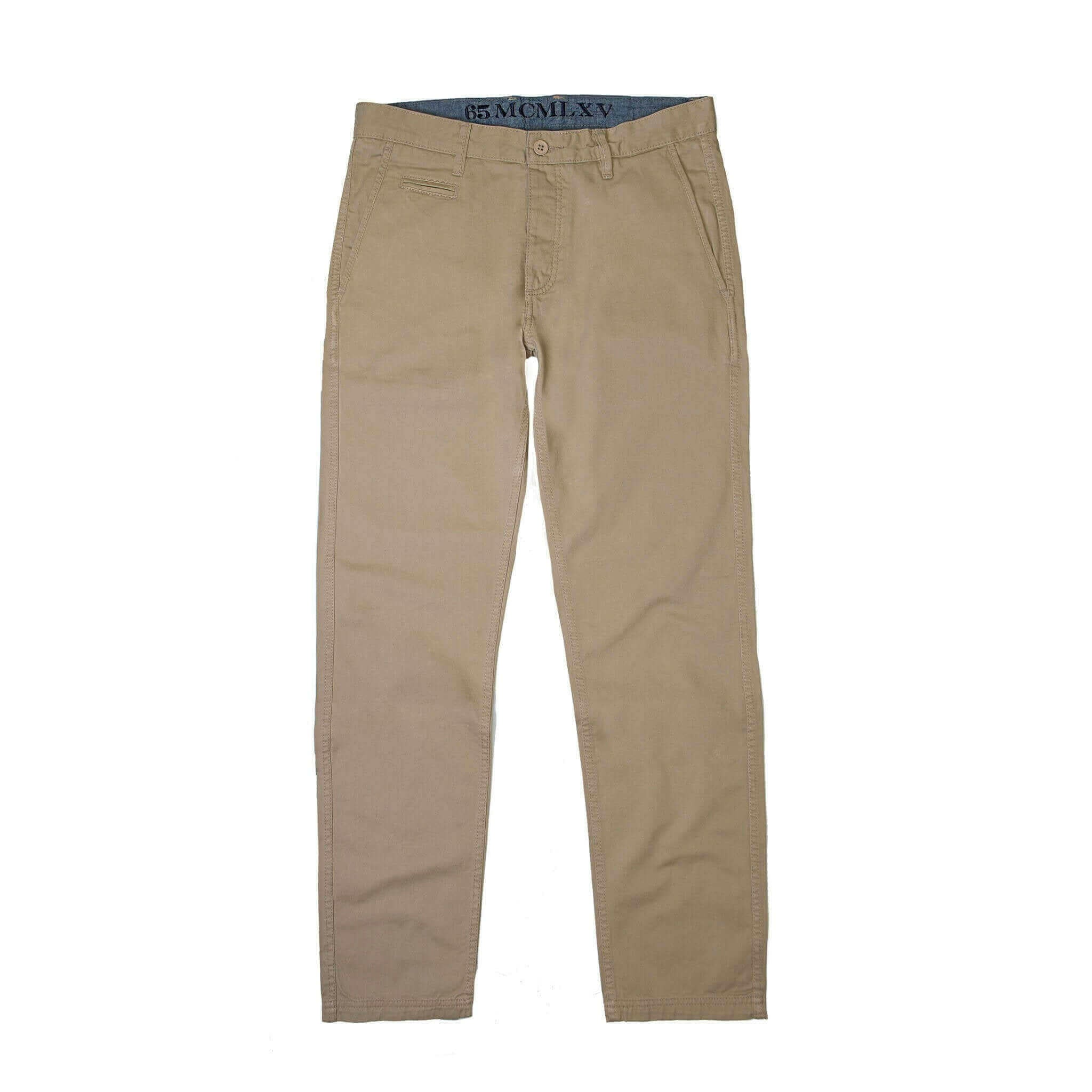 65 MCMLXV Men's Khaki Chino Pant.