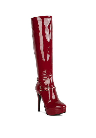 daphne stiletto heeled mid calf boots.