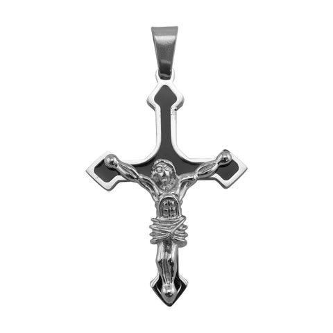 Crucifix Cross Stainless Steel Pendant / PDC0189.