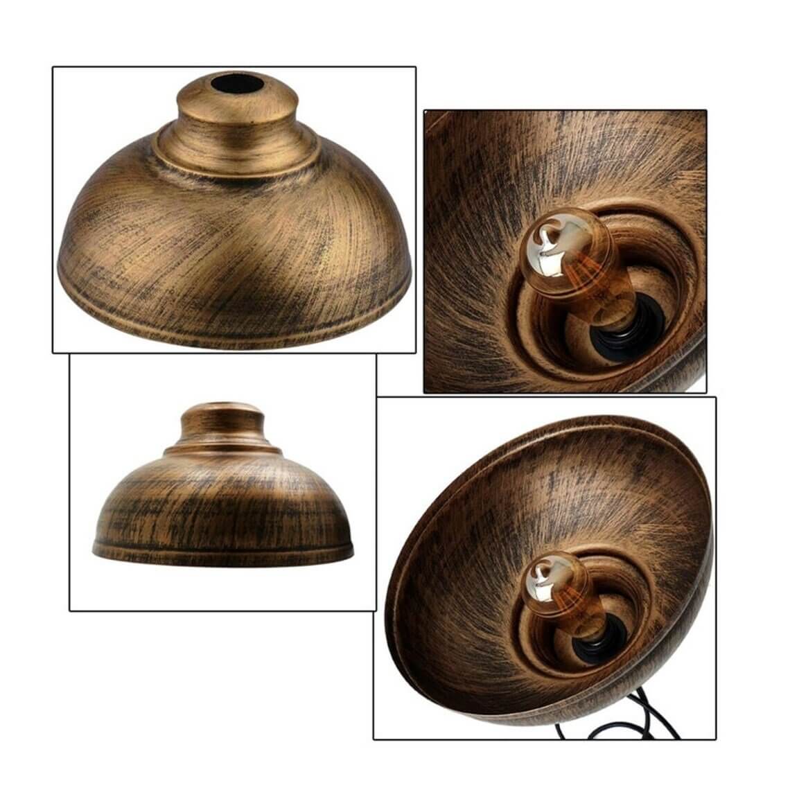 Vintage Dome-Shape Hanging Pendant Light - 1139