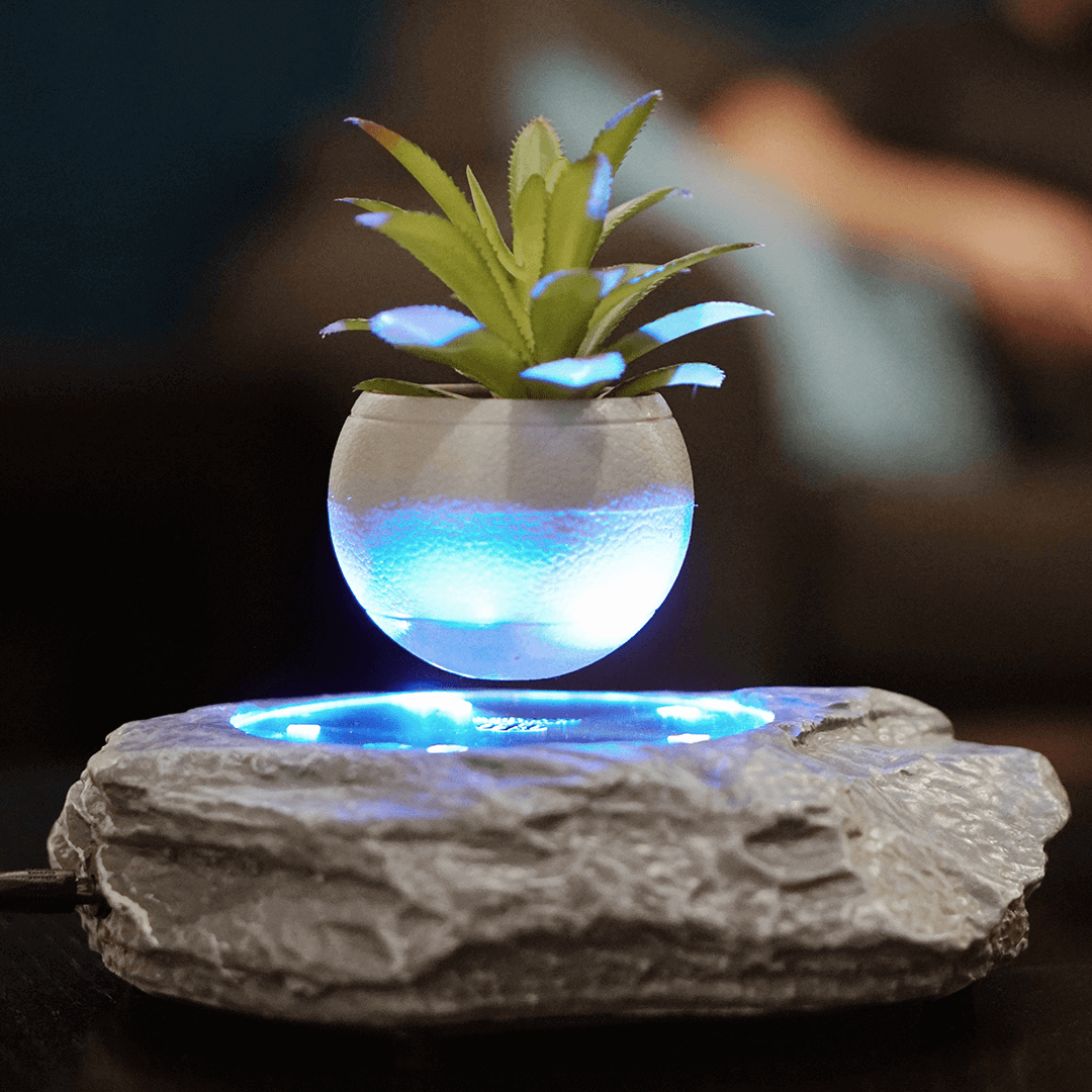 Levitating Rock Plant Pot.