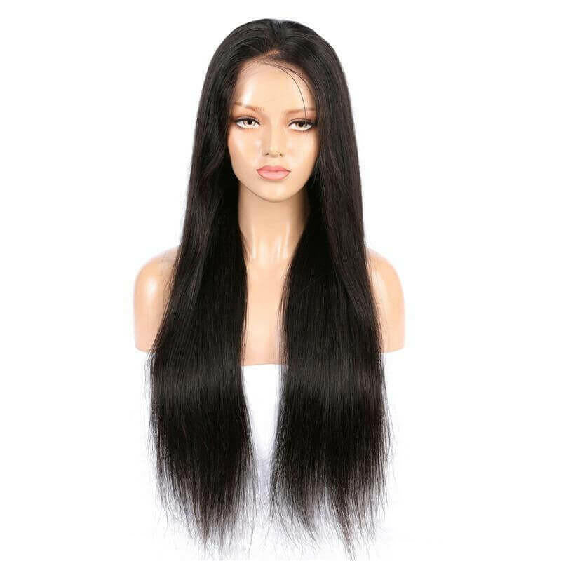 Beumax 13x6 Straight Lace Frontal Human Hair Wigs.