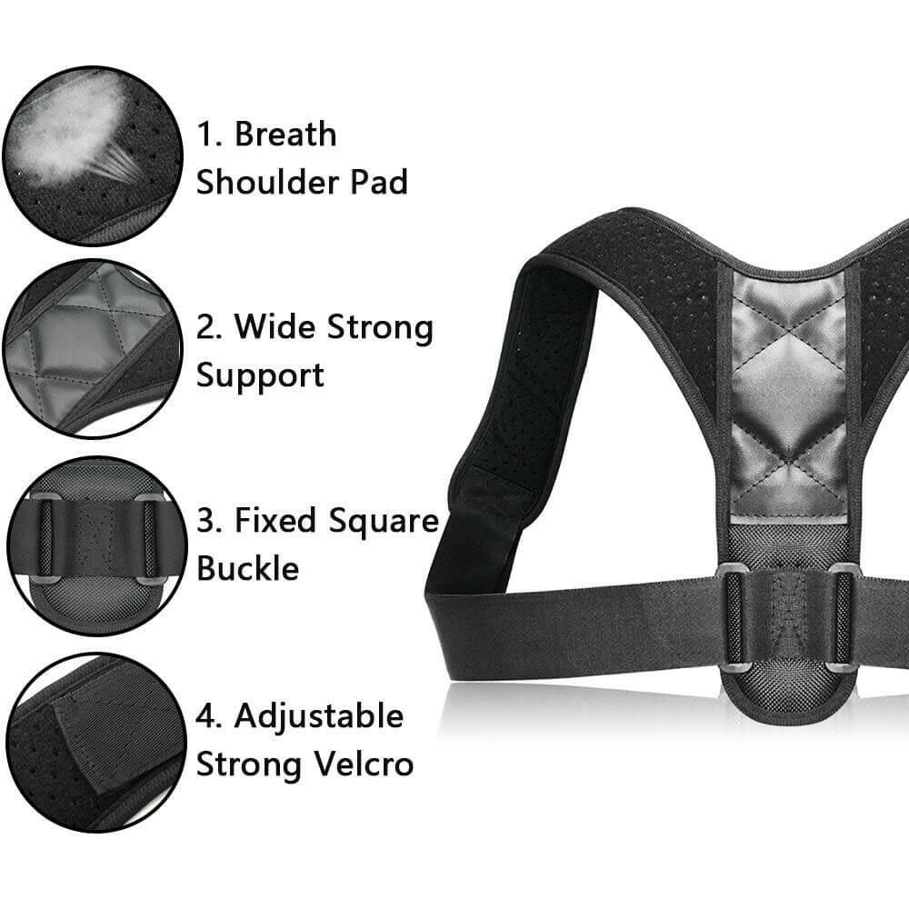 Unisex Adjustable Back Posture Corrector.