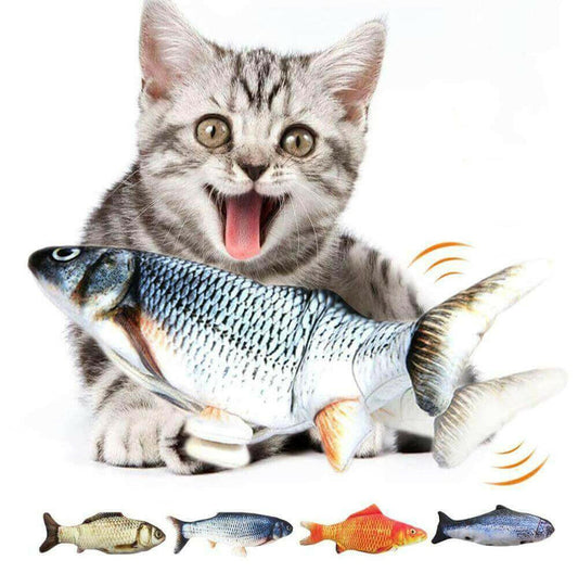 Electric Flipping Fish Toy for Cats.